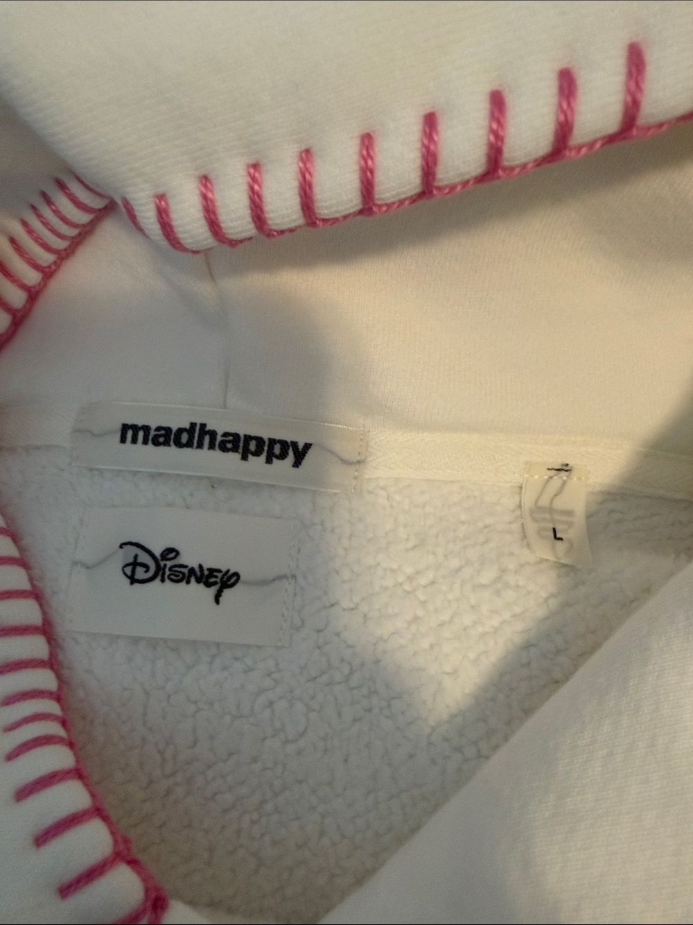 Madhappy and Disney white princess fleece hoodie - Picture 2 of 3